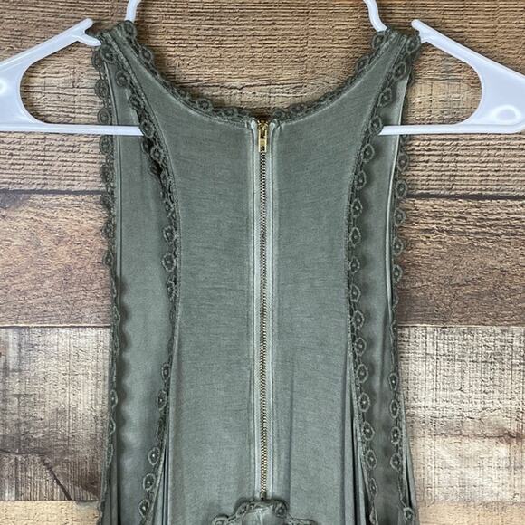 Chelsea & Violet Sleeveless Dress Olive Green Size Small NWT - Picture 7 of 9